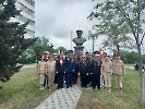 Ветераны возложили цветы к бюсту дважды Героя Советского Союза Нельсону Георгиевичу Степаняну